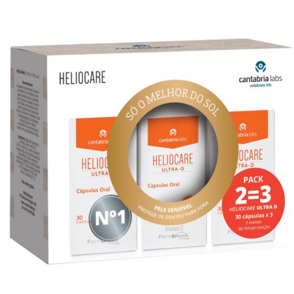 Heliocare Ultra D Caps X30 Pack 3 Unidades Farmacia Santos Salvador