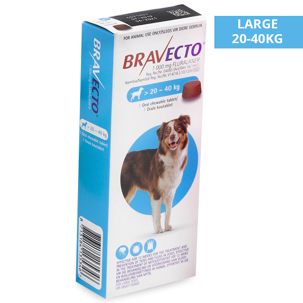 Bravecto Comp Mast Cao 20-40 Kg x 1 Farmacia Santos Salvador